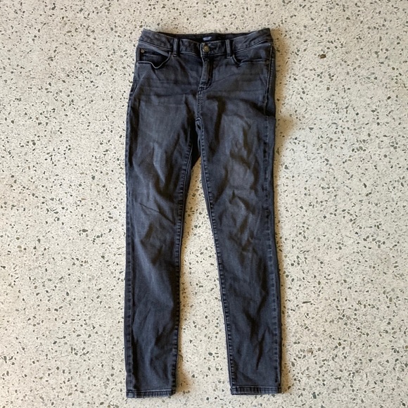 SIMPLY VERA VERA WANG Black Stretch Skinny Jeans Size 4 Low Rise - Picture 1 of 6